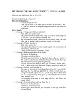 Đề cương ôn thi Kinh tế đầu tư có đáp án