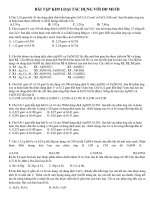 KL tác dụng với dung dịch muối