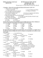 Đề thi HSG Huyện Bình Xuyên lớp 8