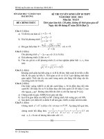 ĐỀ THI TUYỂN SINH VÀO 10 TRƯỜNG HẢI DƯƠNG