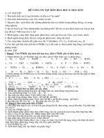 de cuong on tap hoa 8 hoc ki II