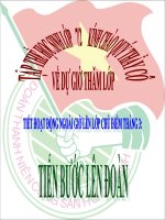 THÁNG 3- TIẾN BƯỚC LÊN ĐOÀN