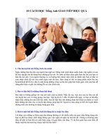 Phương pháp học Tiếng Anh giao tiếp hiệu quả