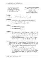 ĐỀ THI TUYỂN SINH VÀO 10 TRƯỜNG BÌNH DƯƠNG