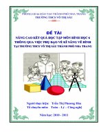 NCKHSPUD NÂNG CAO KẾT QUẢ HỌC TẬP MÔN HÌNH HỌC 6 THÔNG QUA VIỆC PHỤ ĐẠO VỀ KĨ NĂNG VẼ HÌNH TẠI TRƯỜNG THCS VÕ THỊ SÁU THÀNH PHỐ NHA TRANG