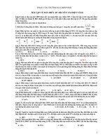 các bài tập máy biến áp hay