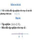 Đại số 8, BPT bậc nhất 1 ẩn-tiết 60, năm học 010-011