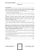 Nâng cao chất lượng tín dụng đối với các doanh nghiệp vừa và nhỏ tại ngân hàng thương mại, cụ thể là ngân hàng công thương hưng yên