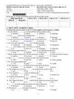 ĐỀ THI HK II PHÒNG GD PHUOC LONG 08 -09