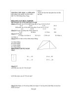 Đề thi cuối năm Tiểu học liêm sơn A-Thanh liêm-Hà nam