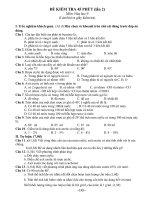 Kiểm tra hóa 9 tiết 56