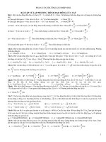 các bài tập dao động hay