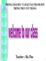 Bài giảng điện tử tham khảo thao giảng, thi GV Anh 6 Unit 8 Out and about (16)