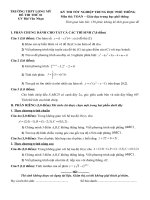 ĐỀ THI THU TN O1 CÓ ĐÁP ÁN CHI TIET