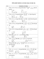 Bài tập trắc nghiệm tổng hợp đại số 9 chương 1