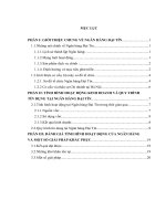 luận văn tài chính ngân hàng TÌNH HÌNH HOẠT ĐỘNG KINH DOANH VÀ QUY TRÌNH TÍN DỤNG TẠI NGÂN HÀNG ĐẠI TÍN