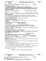 Đề - Đáp án thi HKII VL 8+9