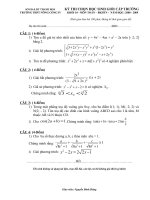dề thi học sinh giỏi lớp 10 thpt nông cống 4