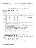 Báo cáo sơ kết HK I 2010-2011