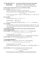 ĐỀ THI THU TN 05 CÓ ĐÁP ÁN CHI TIET