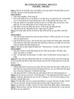 Đề cương ôn tập sinh 6 kì 2 năm học 2010-2011