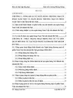 Báo cáo thực tập tổng hợp NGÂN HÀNG THƯƠNG MẠI CỔ PHẦN NAM VIỆT VÀ NGÂN HÀNG THƯƠNG MẠI CỔ PHẦN NAM VIỆT CHI NHÁNH HÀ NỘI