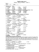 Written test 4 English 6