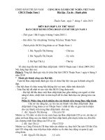 bien ban Phien hop dau tien BCH CĐ