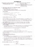 THI THỬ CHU VĂN AN LẦN 1 HAY