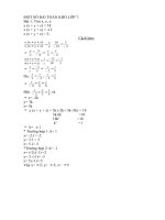 Một số bài toán khó lớp 7 (cực hay)