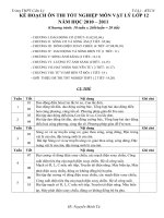 KH ôn thi tốt nghiệp 12-2011