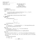 Thi HKII Toán 9 2011 có hd giải