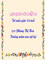 hoat động làm quen chữ cái