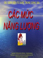 Cac muc nang luong