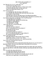 đề cương ôn tập vật lý 7