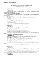 Đề cương ôn tập các môn 2011