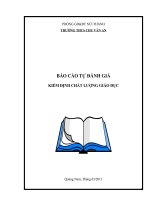BÁO CÁO TỰ ĐÁNH GIÁ KIỂM ĐỊNH CHẤT LƯỢNG NĂM 2011