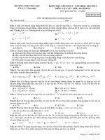 đề kiểm tra học kì 1 vật lí 10