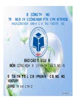 tiểu luận  môn Công nghệ xử lý khí thải và tiếng ồn Thiết bị lọc bụi phun nước bằng ống Ventury