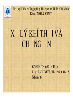 tiểu luận  môn Công nghệ xử lý khí thải và tiếng ồn Xử lý khí thải bằng phương pháp lắng bụi trọng lực