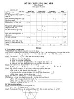 Đề Thi HKII+ ĐA Toán9 Có ma trận