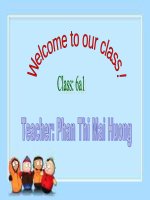 Bài giảng điện tử tham khảo thao giảng, thi GV Anh 6 Unit 8 Out and about (15)