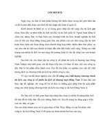 nâng cao chất lượng chương chình du lịch của công ty cổ phần du lịch và thương mại Đông Nam Á