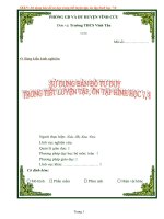 SỬ DỤNG BẢN ĐỒ TƯ DUY TRONG TIẾT LUYỆN TẬP, ÔN TẬP HÌNH HỌC 7,8