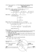 Đề thi HSG toán dự bị 2011 Hà nam