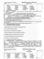 BO DE KIEM TRA ANH 8 HKII CO DAP AN