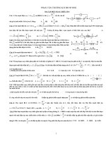 cac bài toan điện xoay chiêu hay