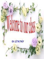 Bài giảng điện tử tham khảo thao giảng, thi GV Anh 6 Unit 9 The body (12)