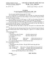 Hồ sơ thi đua 2009-2010