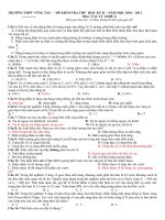 ĐỀ THI THỬ HKII MỨC TỐT NGHIỆP